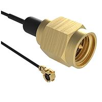 Amphenol RF 095-902-544-100 RF Cable Assemblies SMA  (M)-AMC(M)R/A    100MM