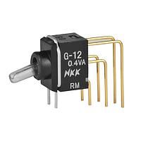 NKK Switches G12JVCF Ultra miniature fully illuminated toggles SPDT ON-NONE-ON R/G