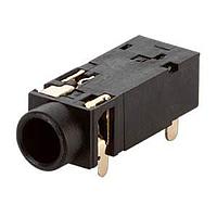 Same Sky (formerly CUI Devices) SJ3-35083D-TR Phone Connectors Audio Jack, 3.5mm, Through Hole, 3 Conductors, 2 Switches