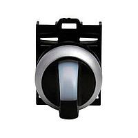 Eaton M22-WRLK3-2-W Selector Switches ILL 3-POS MOM-L MTN-R SEL SW SIL-BZL WHT