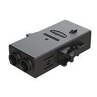 Amphenol SINE Systems ATHP062S25ELB-S1-BLK Heavy Duty Power Connectors 2 Position EMC Plug with High Voltage Interlock Loop, B Key, 6.5-7.5mm Cable Range, Black. Contacts ordered separately.