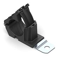 HellermannTyton 151-01978 Ratchet Clamp Ratchet P-Clamp, 0.76 - 1.42" Bundle Dia, 180 Short, 0.51" Hole Dia, PA66HIRHSUV/SS304, Black, 160/ctn