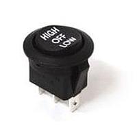 E-Switch RR111C1921/ACC-P03 Rocker Switches 16A 125VAC 4.8mm Tab Off-On