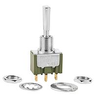 NKK Switches M2018EA1G01 Toggle Switches (ON)OFF(ON) .45 FLTD .280 BUSHNG SLDR LU