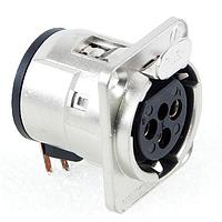 Switchcraft E4FRA Connectors QG RECEPTACLE 4 POS