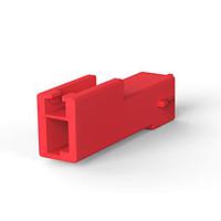 AMP Connectors - TE Connectivity 316769-2 Headers & Wire Housings POWER D/LOCK CAP HSG 1P RED