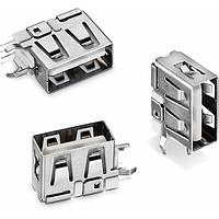 Wurth Elektronik 614004184726 USB Type A Connectors WR-COM USB Type A THT UpRight Short