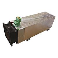 Carlo Gavazzi RHS28009F80-24P Heat Sinks DIN rail mount heatsink with fan, 24 Vdc supply voltage, thermal resistance 0.12 C/W, Width x Height x Depth = 280 x 87 x 122 mm, suitable for mounting a single or multiple SSRs