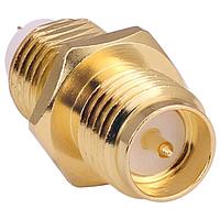 Linx Technologies - TE Connectivity CONREVSMA004-G Connectors RP-SMA Femle Bulkhd Front Mnt - Gold