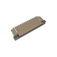 Amphenol FCI SFW12R-2STE1LF Connectors 1.00mm Flex Connector, SFW-R series, 12 Position, Top side Contact, Side Entry Surface Mount ZIF Connector, Lead Free.