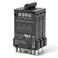 E-T-A Circuit Breakers 2210-S231-P1M1-Z241-0.3A Circuit Breakers 1077, 3P, PL, 277VAC/65VDC, M1, 1NC AUX INT and ON, 0.3A