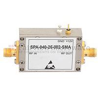 Fairview  SPA-040-26-002-SMA 26 dB Gain Block Amplifier Operating From 50 MHz to 4 GHz with 23 dBm P1dB and SMA