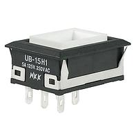 NKK Switches UB15NKW015C Sealed RECT ON(ON) RED LED SOLDER LUG BODY ONLY