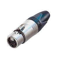 NEUTRIK NC3FXXA-D XLR Connectors XX series 3 pin fmle 24-22 AWG, Ni/slvr