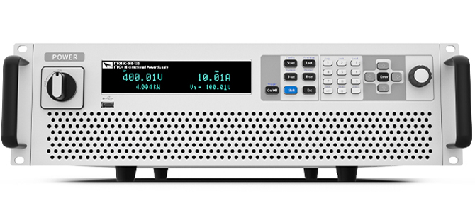 Bidirectional DC power supply used in an electrical power test environment