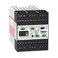 Banner Engineering MMD-TA-11B Stop Safety Relay Safety Relay Muting Module; Supply Voltage: 24 V ac/dc; Muteable Safety Input: 1 Dual Channel; Non-Muteable Safety Input: 1 Dual Channel; Safety Output: 2 NO, 6 A; Aux Output: 1 NC, 0.25 A; Terminal Block: Removable; Width: 67.5 mm; Self-Checking Cir