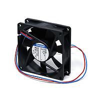 ebm-papst 8414NHU Axial Fan DC Tubeaxial Fan, 80x80x25mm, 24VDC, 46.5CFM, 2.4W, 37dBA, 3600RPM, Ball, IP68