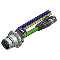 Amphenol CONEC 57-02603 Ethernet Cables / Networking Cables ENP-17-1-FSPST4PEDBU4-V3-45S-RS8.33-0,5/0,5/G6/150/034