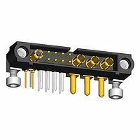 Harwin M80-5L20842M7-03-334-01-314 Power to the Board 8+3+1 Pos. Male Sgnl+Pwr+Coax Hrzt