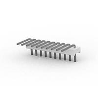 AMP Connectors - TE Connectivity 1-640453-0 Pin Strip FLAT HEADER 10P Right Angle Post tin