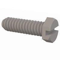Essentra Components 010256X028 Hex Slotted Hex Slotted Screw, #2-56 Thread, 9/32 Lg