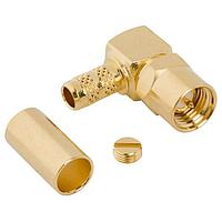 Amphenol RF 132122-10 Connectors SMA RA Crimp Plug RG-58 LMR-195 50Ohm