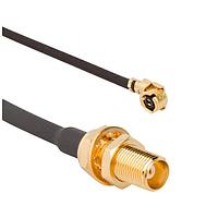 Amphenol RF 095-900-557-250 RF Cable Assemblies AMC Right Angle Plug to MMCX St Jk Bhd 1.13 mm 50 Ohm 250 mm (9.84 Inches)