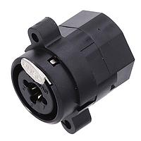 Amphenol Audio ACJC5H BULK Receptacles 1/4" XLR Dual ChassisMount CType Mono HorizPCB Latch Non-switchXLR Ground Black