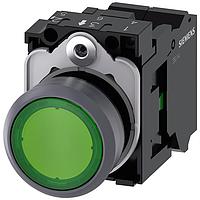 SIEMENS A6X30142687 Standard Switches ILLUMINATED PUSHBUTTON. GREEN