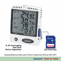 DaiHan DH.Thh3009 Desktop/Wallmount Dew Point Thermo-Hygro SD Card Logger