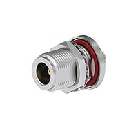 Radiall R191332000 RF Adapters - Between Series N FEMALE - SMA FEMALE BULKHEAD PANEL SEAL STRAIGHT ADAPTER