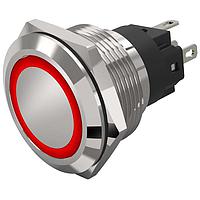 EAO 82-6151.1113 Anti-Vandal Red RingLED 12VAC/DC 22mm QC Flush Mom.