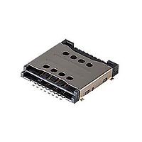 Same Sky (formerly CUI Devices) SIM-12-B Card Connectors 8 Positions, Push In, Pull Out, SMT, 3 mm Height Above Board,