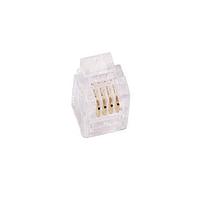 MH Connectors MHRJ114P4CR Modular Connectors / Ethernet Connectors 4 P 4 C UNSHIELDED PLUG -RJ11- BUDGET
