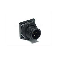 Amphenol LTW AU-04PMMP-SS7001 Standard Circular Connector Ceres, Mini Size, Plastic, 2A, 04 pins, Male Connector, Male Contact, Square, Screw Thread, PCB 180, Receptacle, IP67