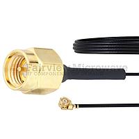 Fairview FMCA1023 SMA Male to UMCX 2.5 Plug Cable 0.81mm Coax and RoHS Compliant
