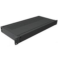 Hammond Manufacturing RMCV19018BK1 Instrument Rackmount Chassis 1.75x17x8" Vented