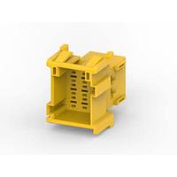 AMP Connectors - TE Connectivity 1-967626-1 Housings 9P 2TAB PLUG YELLOW CONNECTOR HOUSING