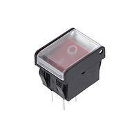 Bulgin C1353AHNAA High Inrush Switch C1353AHY T.BLK RED 230V CLEAR COVER WHT
