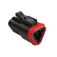 Amphenol SINE Systems AT06-3S-BLK 3-Way 3 Pin Plug