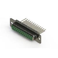 EDAC 628-M25-323-GN1 D-Sub Connectors - Standard Density Vertical Machined D-Sub Connector