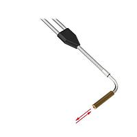 Banner Engineering BAT23S Fiber Optic Sensors Diffuse Mode Bifurcated Glass Fiber 36 long; 0.125 dia. Bundle; Stainless Steel Sheath; Right angle threaded sensing tip