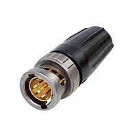 NEUTRIK NBNC75BFH6X Connectors Cable end BNC rearTWIST -Cable O.D. 4 - 8mm - antraloy plating - 75 Ohm UHD