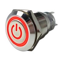 Adam Tech SW-PB7-03LB22CFPG12V Anti-Vandal Switches ANTI-VANDAL PUSHBUTTON SWITCH, 1