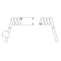 Volex 6601 AC Power Retractile Cord 18AWGSVO RETRACT 1FT (.31m) BLACK