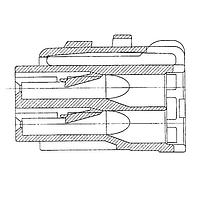Yazaki 7123746440 Housings CONN 6P SWP LT GRY