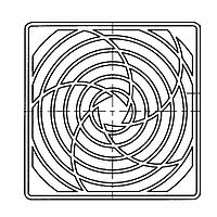 Orion Fans R120P Fan Cords and Accessories Retainer, ABS UL94V-0, 10.8mm Thick, for GRM120-30 and GRM120-45