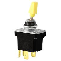 Honeywell 32NT391-2-C08 Toggle Switches TOGGLE SW STYLE C YEL LVR OFF/NONE/ON
