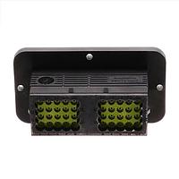 Amphenol SINE Systems ARC12-40PCR Headers 40 Position, Receptacle, Pin Contact, Size 16, Threaded Insert for Jackscrew, Keyed C, Flanged, Reduced Diameter Rear Seal