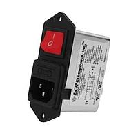 Astrodyne TDI 082.00101.00-RSI Inlets 1A 120/250VAC Red Illum Switch